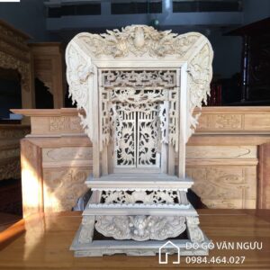 Khám Thờ Bằng Gỗ Mộc KT04