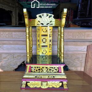 Ngai Thờ Bằng Gỗ Dổi KT07