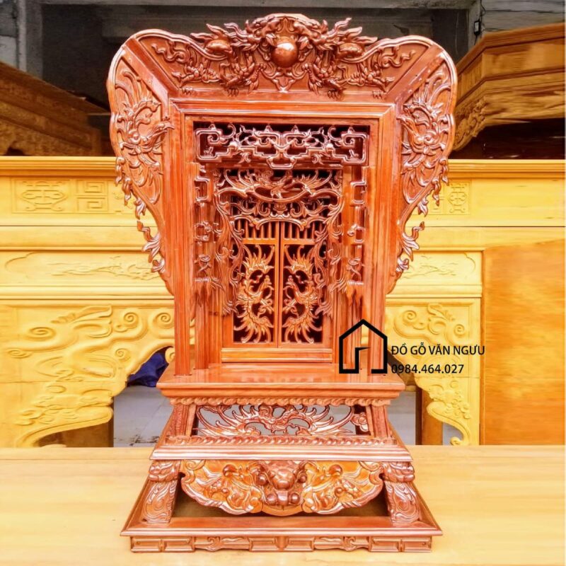 Khám Thờ Gia Tiên Gỗ Dổi KT05