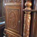 Kệ tivi cột nho gỗ lát KTV-10 (5)