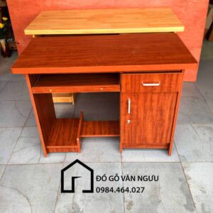 Bàn vi tính gỗ min mài BVT-2