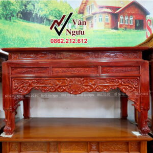 Bàn Thờ Án Gian Đẹp Gỗ Hương Chân Quật BT29