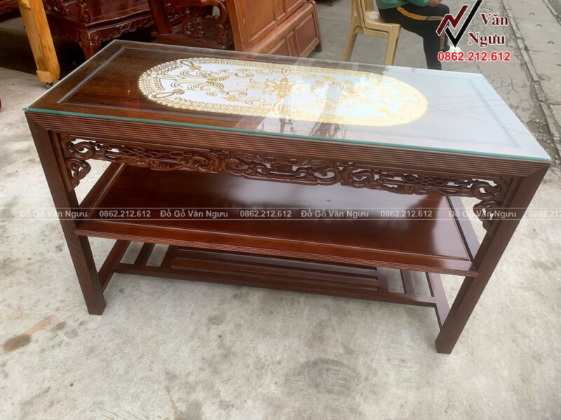 Bộ Trường Kỷ Gỗ Gụ Lào TK01 (1)