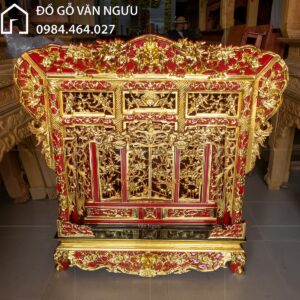 Khám Thờ Gỗ Dổi Sơn Son KT11 (1)