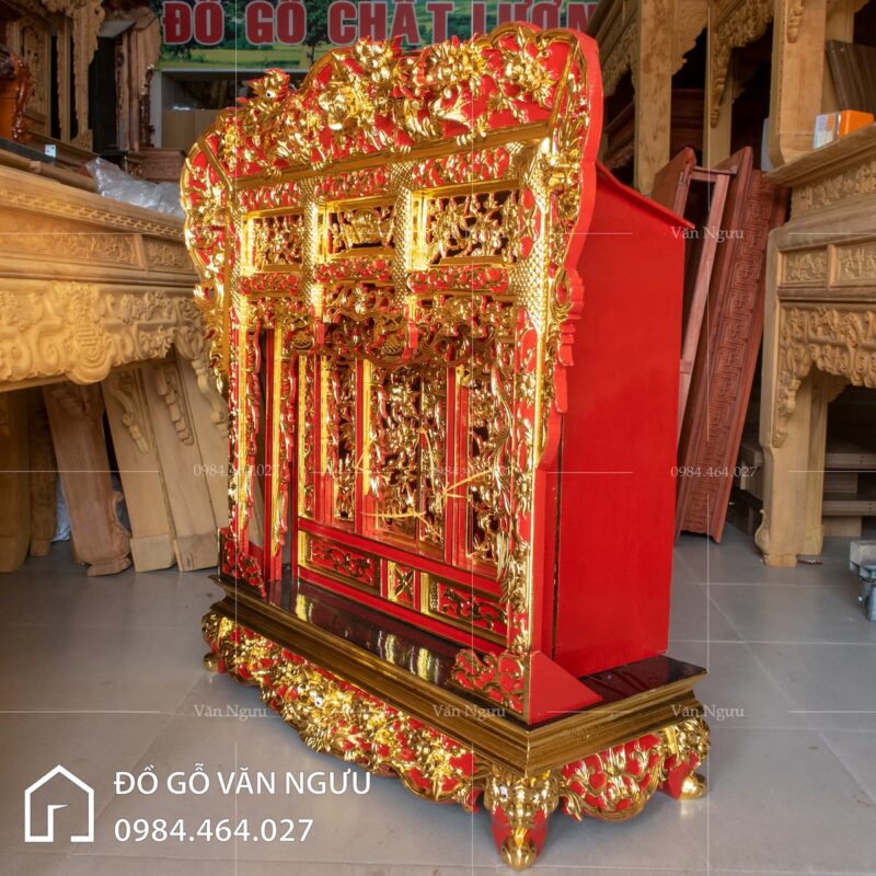Khám Thờ Gỗ Dổi Sơn Son KT11 22 Khám Thờ Gỗ Dổi Sơn Son KT11 (1)