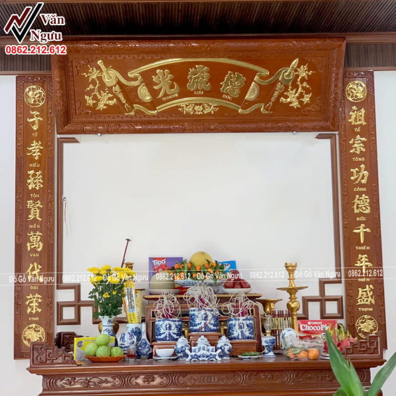 Kích thước Hoành Phi Câu Đối: Cách Lựa Chọn Phù Hợp Cho Nhà Thờ Họ 11 kích thước hoành phi câu đối