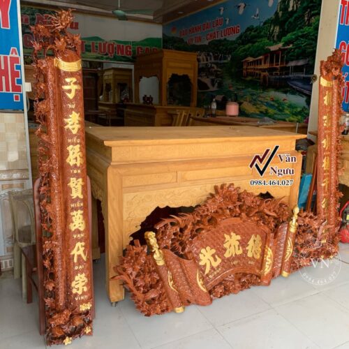 Cuon Thu Cau Doi Go Huong Da Mai Hoa Long HC18 3