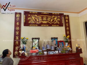 Hoành phi câu đối gia tiên