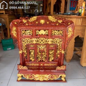 Mẫu khám thờ gỗ dổi KT18