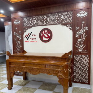 vách ốp tường bàn thờ