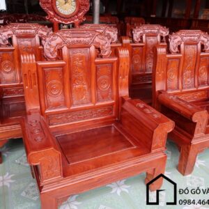 Bàn Ghế Âu Á Chương Voi Hương Đá BG12