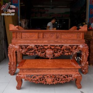 Sập Thờ Mai Điểu Hương Đá ST24 (1)