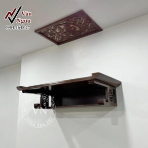 Bàn Thờ Gia Tiên Treo Tường Gỗ Sồi TT04