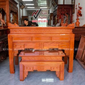 Mẫu Bàn Thờ Đơn Giản Gỗ Mít BT58