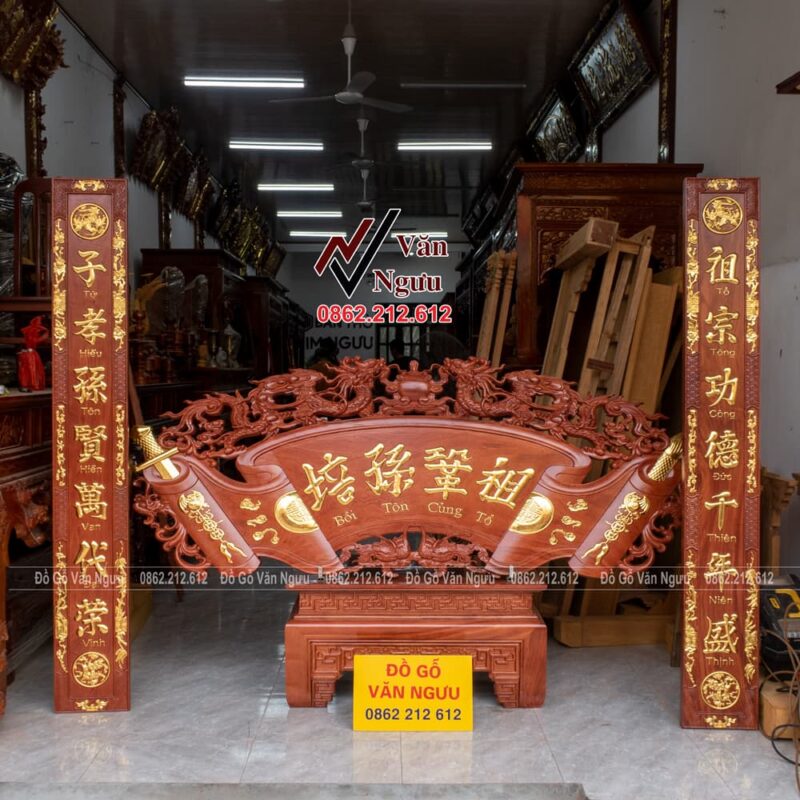 kích thước cuốn thư câu đối
