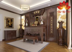 cách bài trí bàn thờ phật và gia tiên
