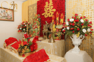 trái cây chưng bàn thờ gia tiên ngày cưới