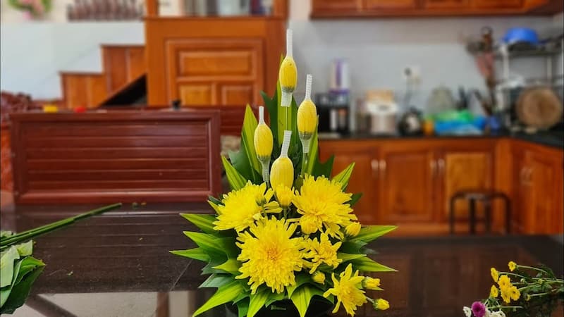 9+ Bí Quyết Cắm Hoa Cúc Bàn Thờ Phật Đúng Phong Thủy