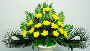 cách cắm hoa bàn thờ đơn giản