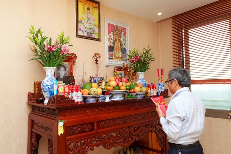 văn khấn giao thừa bàn thờ phật