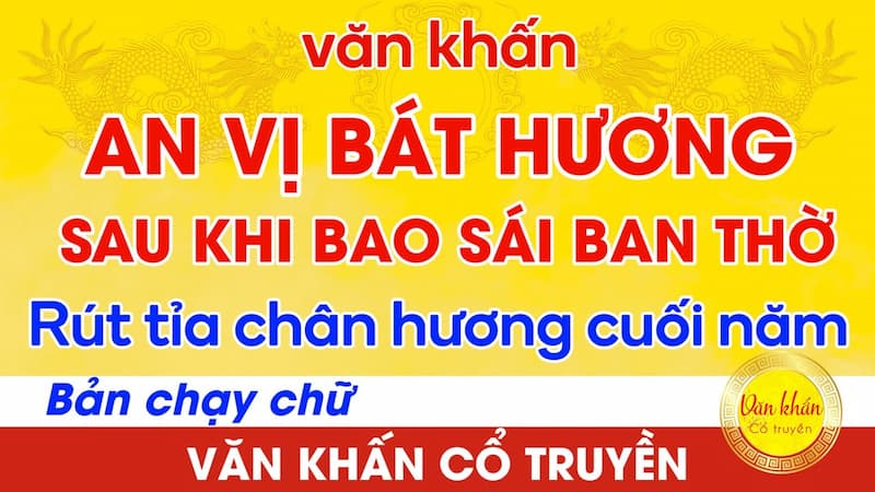Văn Khấn An Vị Bàn Thờ Gia Tiên