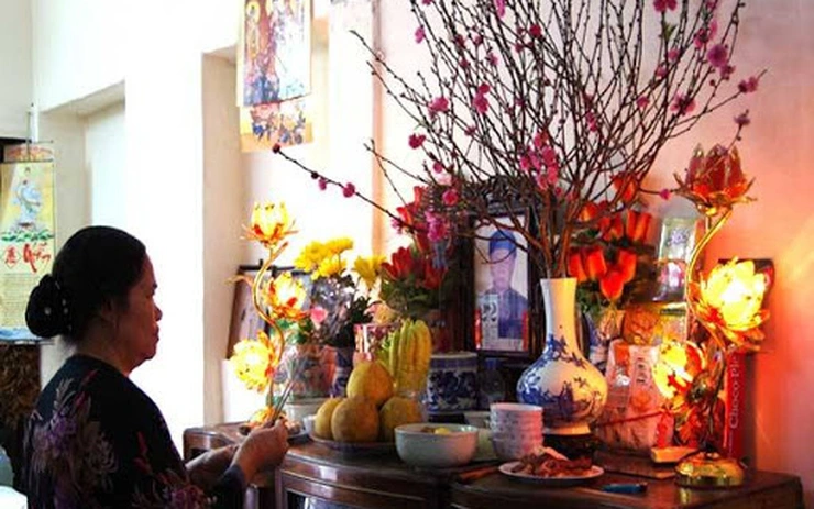 văn khấn giao thừa bàn thờ phật