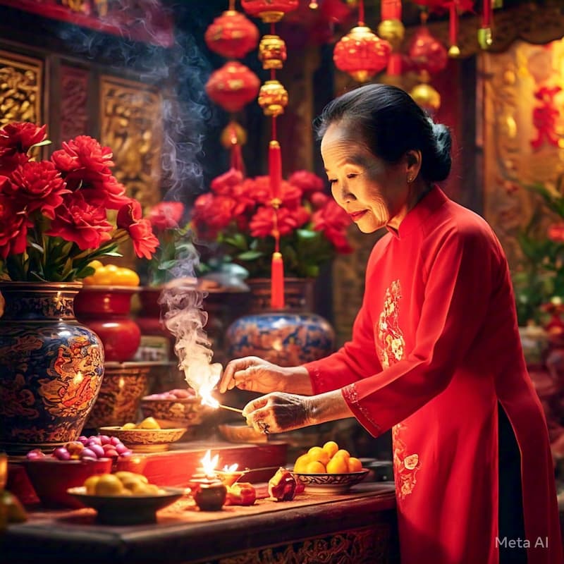 văn khấn xin tỉa chân nhang bàn thờ 